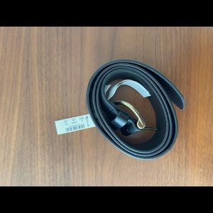 NEW Madewell Perfect Leather Belt (size: M), black